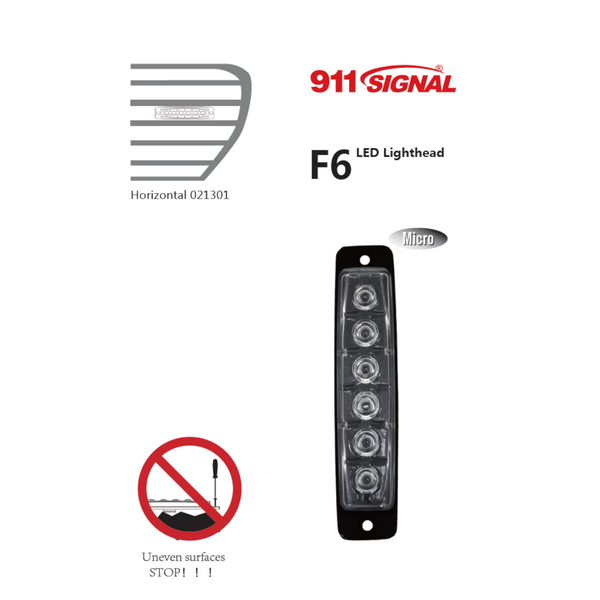 911 Signal F6 Blixtljus LED
