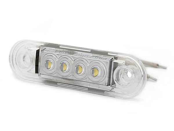 Position light White 4 LED Clear glass