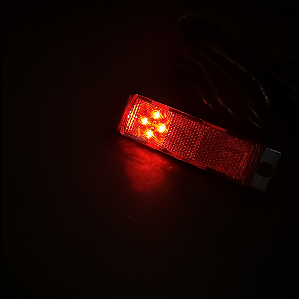 Position light 4 LED Red With Reflex