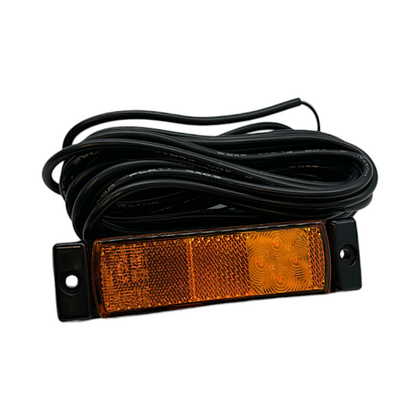 Side marker 4 LED Orange With Reflex