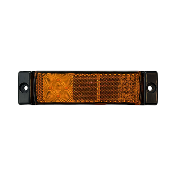 Side marker 4 LED Orange With Reflex