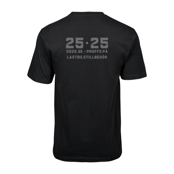 25•25 T-Shirt Herr - Logo Fram & Bak