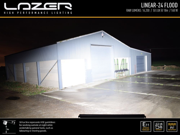 Lazer Linear 24 LED Arbetsljusramp 68cm